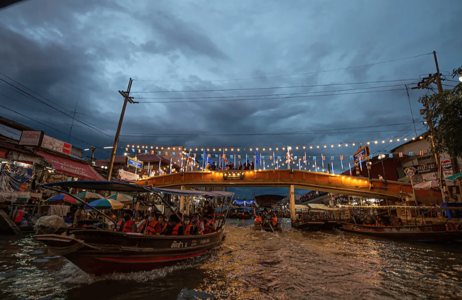 【第二天】水上市場、廟宇之旅